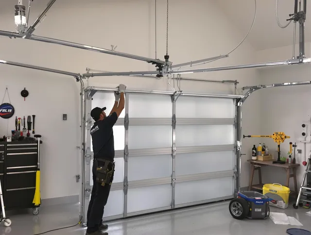 Beverly Hills Garage Door Repair certified team performing precision garage door installation in Beverly Hills