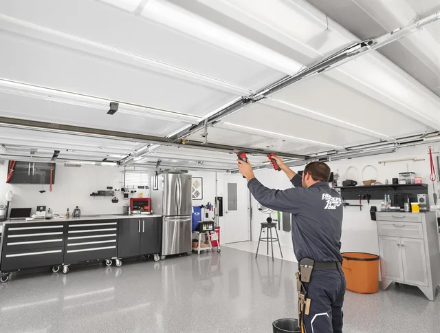 Overhead garage door repair service by Beverly Hills Garage Door Repair in Beverly Hills