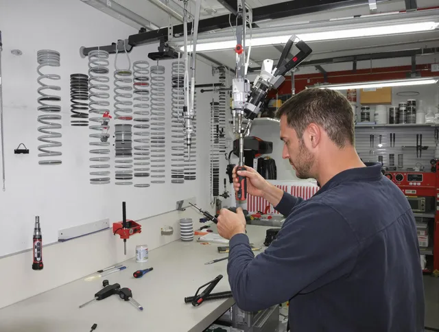 Beverly Hills Garage Door Repair safety certified technician performing precision spring replacement in Beverly Hills
